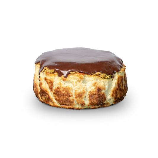 Dubai Chocolate Basque Cheesecake