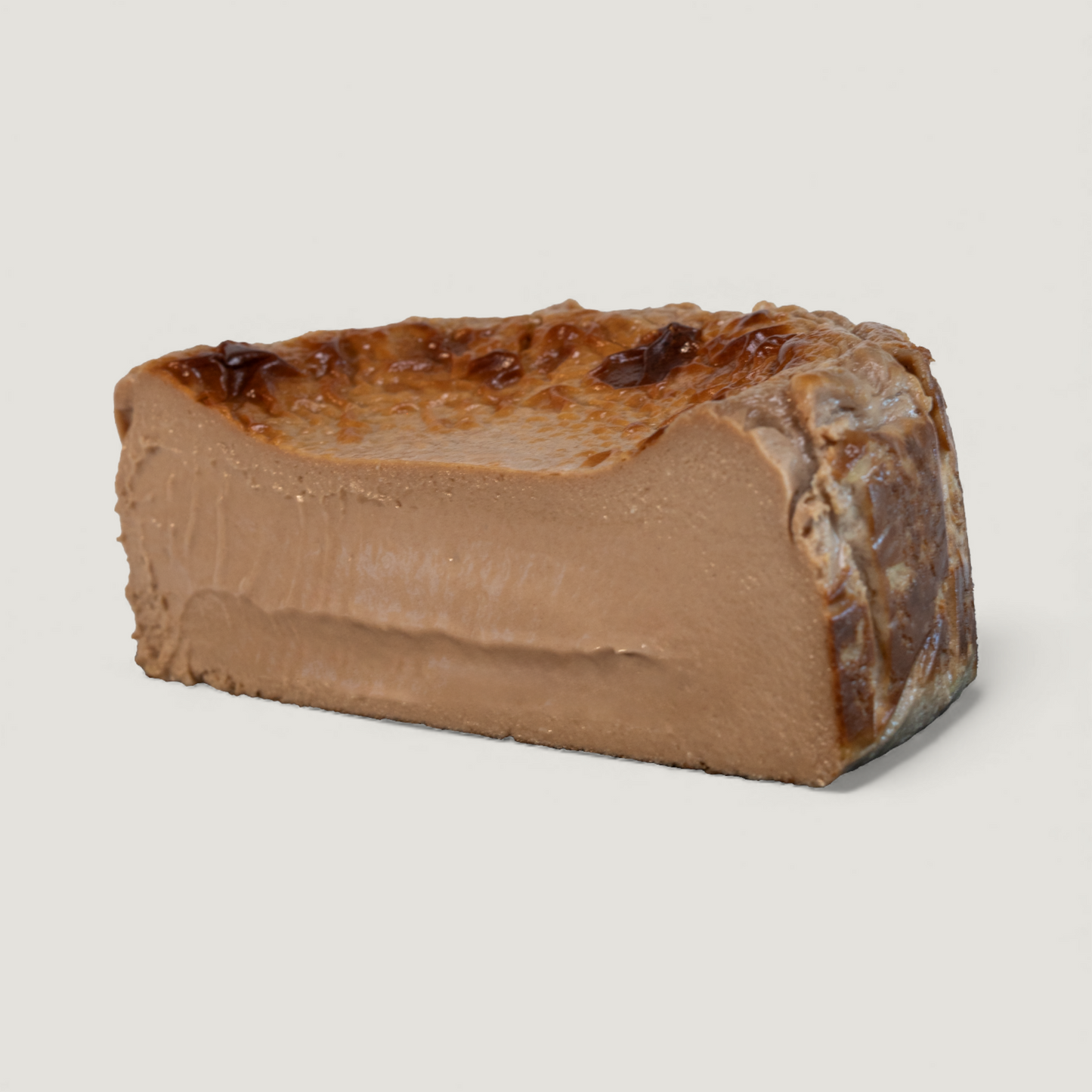 Chocolate Basque cheesecake with caramelized top, handcrafted in San Diego – Bite Cheesecakes