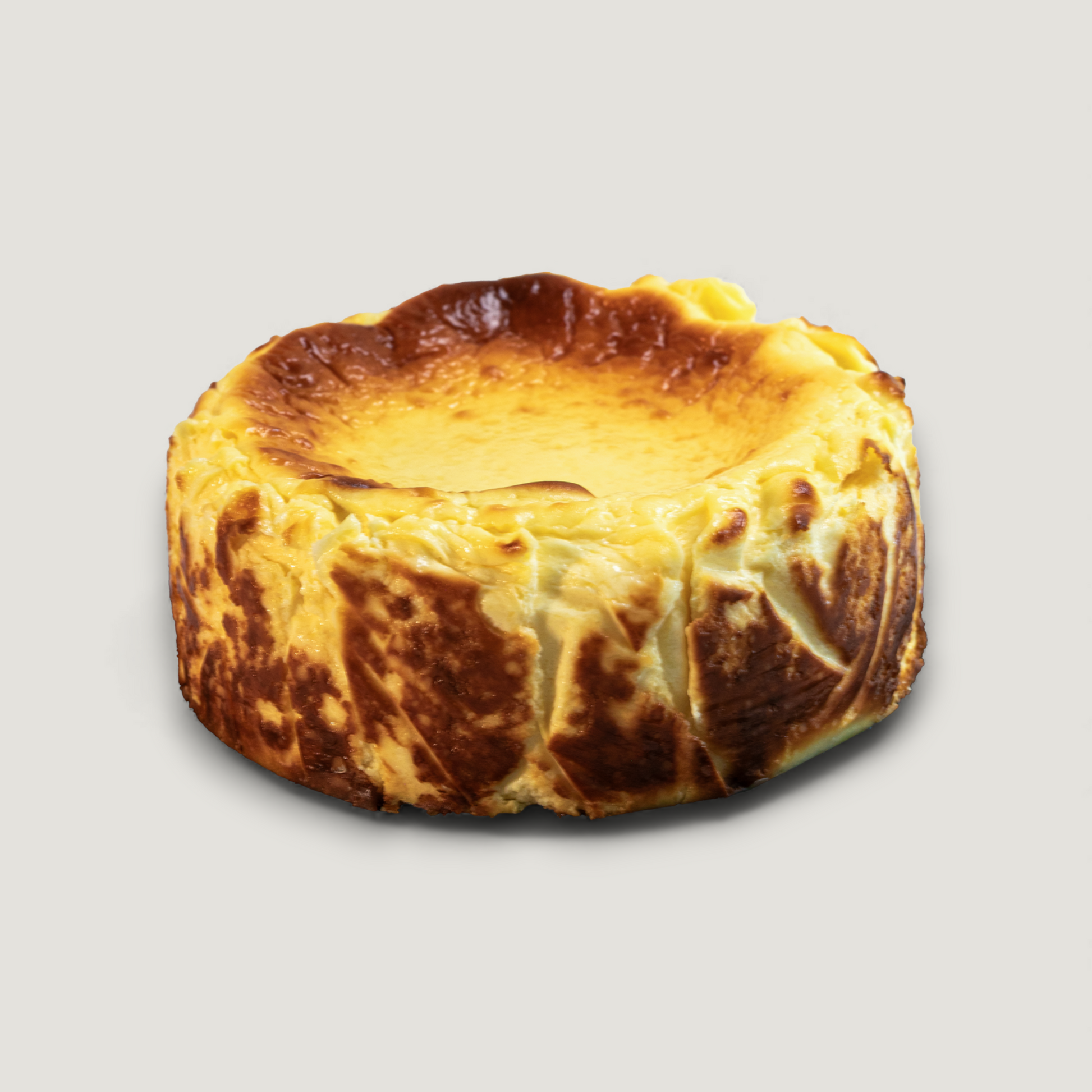 Classic Basque cheesecake with caramelized top, handmade in San Diego