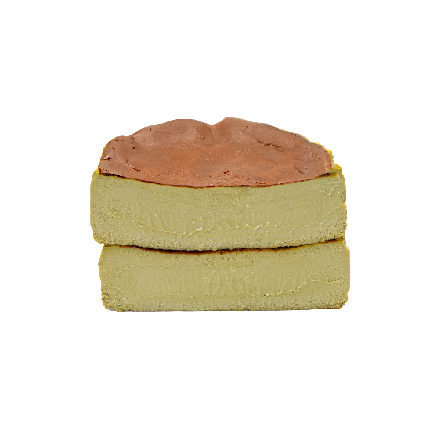 Raspberry Matcha Basque Cheesecake